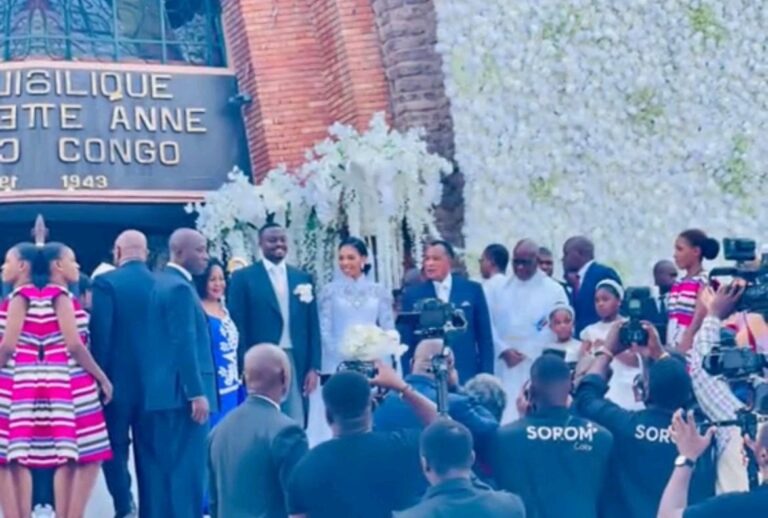 Mariage Présidentiel à Brazzaville : Hugues-Henry Ngouelondele et Johanna Amelot se sont dit oui devant Dieu